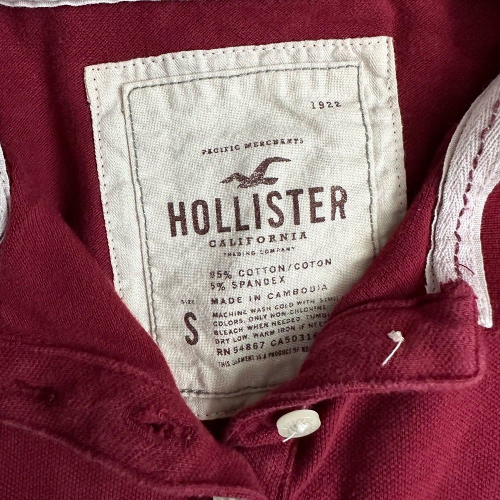 Hollister polo 3/4 sleeve vintage